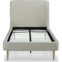 hudgens white twin bed   