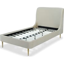 hudgens white twin bed   