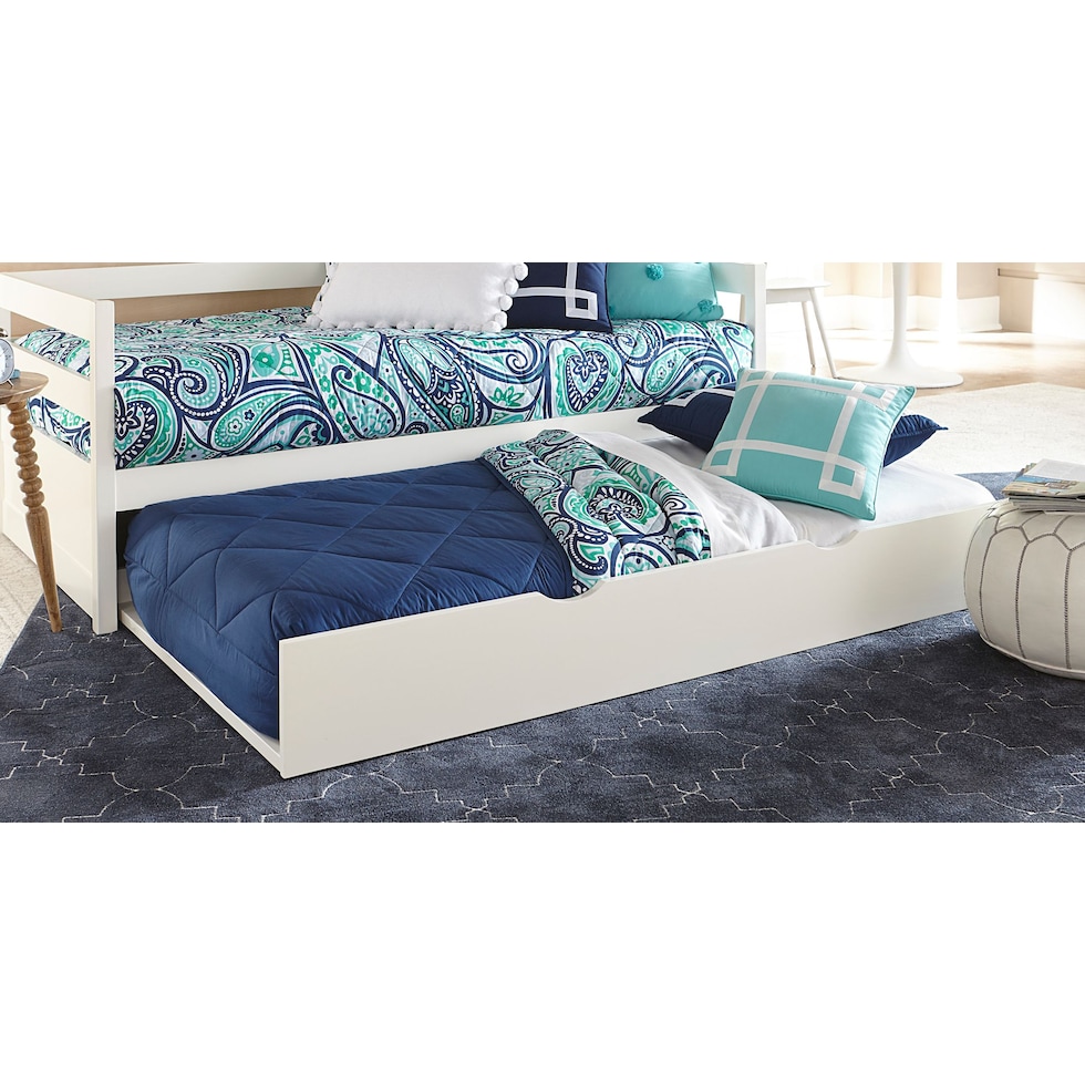 hudson white twin bed   