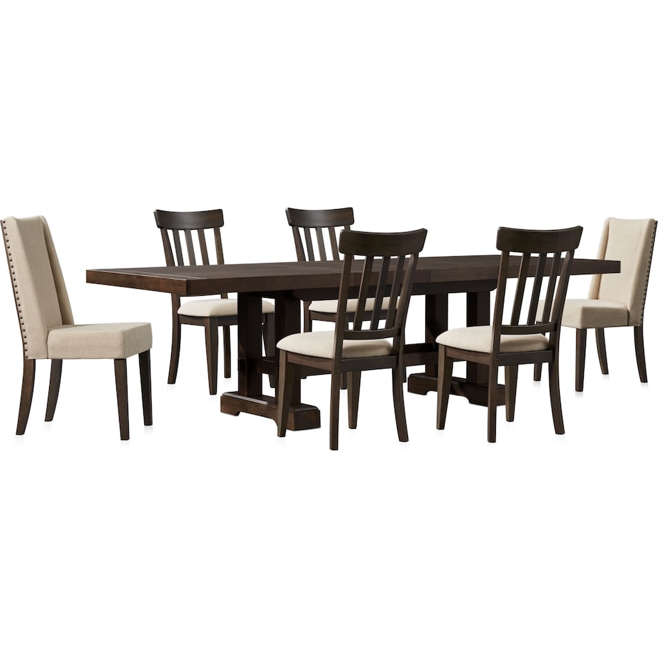 Hughes Dining Table, 2 Host Chairs and 4 Dining Chairs Value City