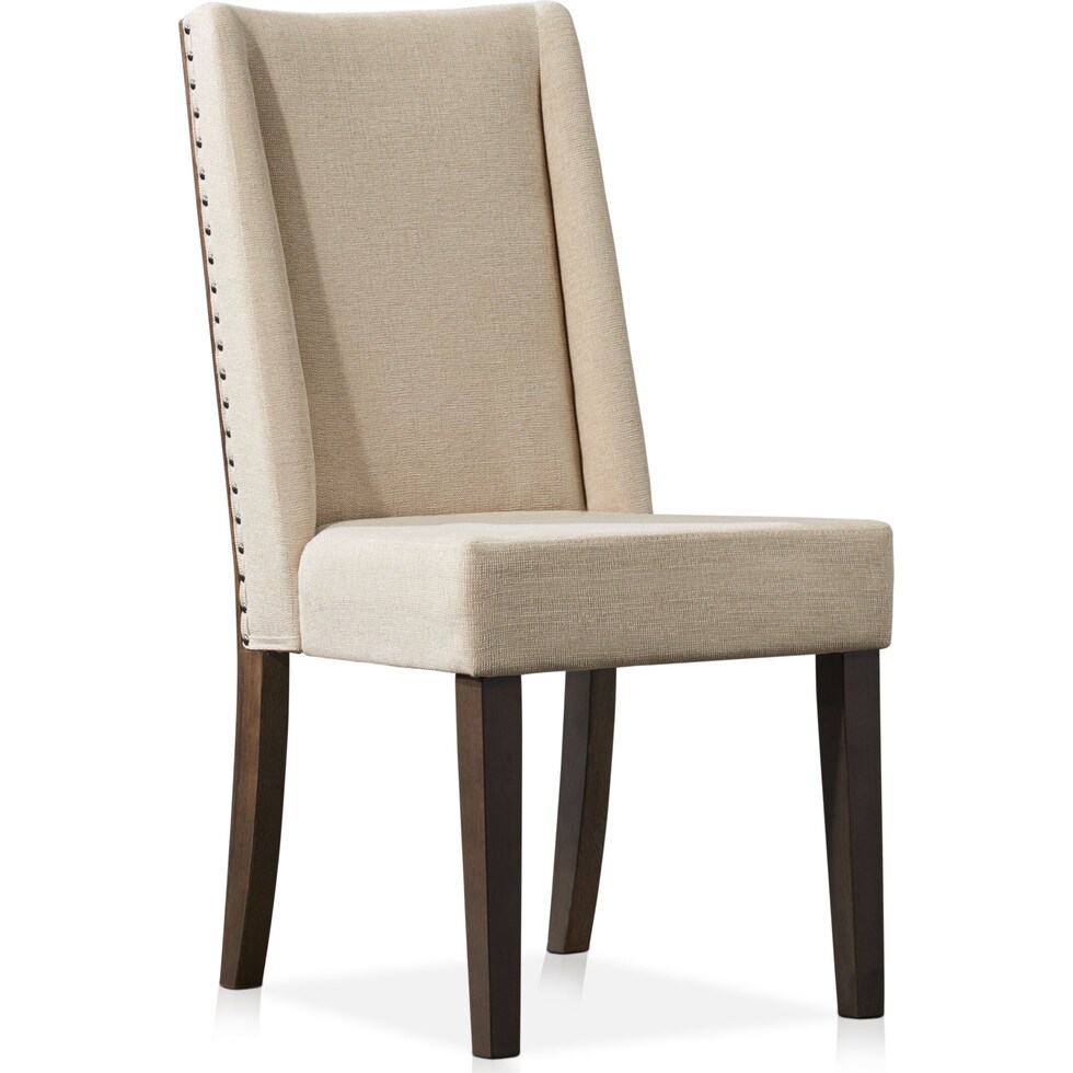hughes dark brown chair   