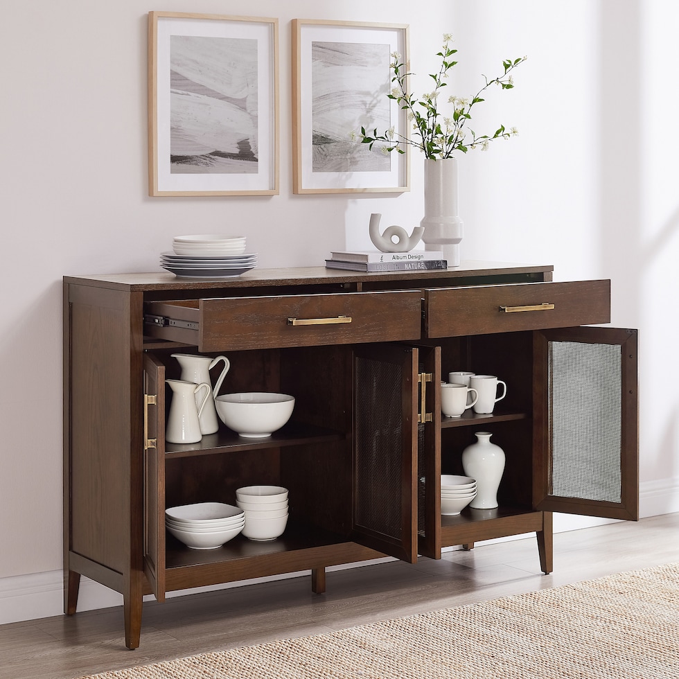 hugo dark brown sideboard   