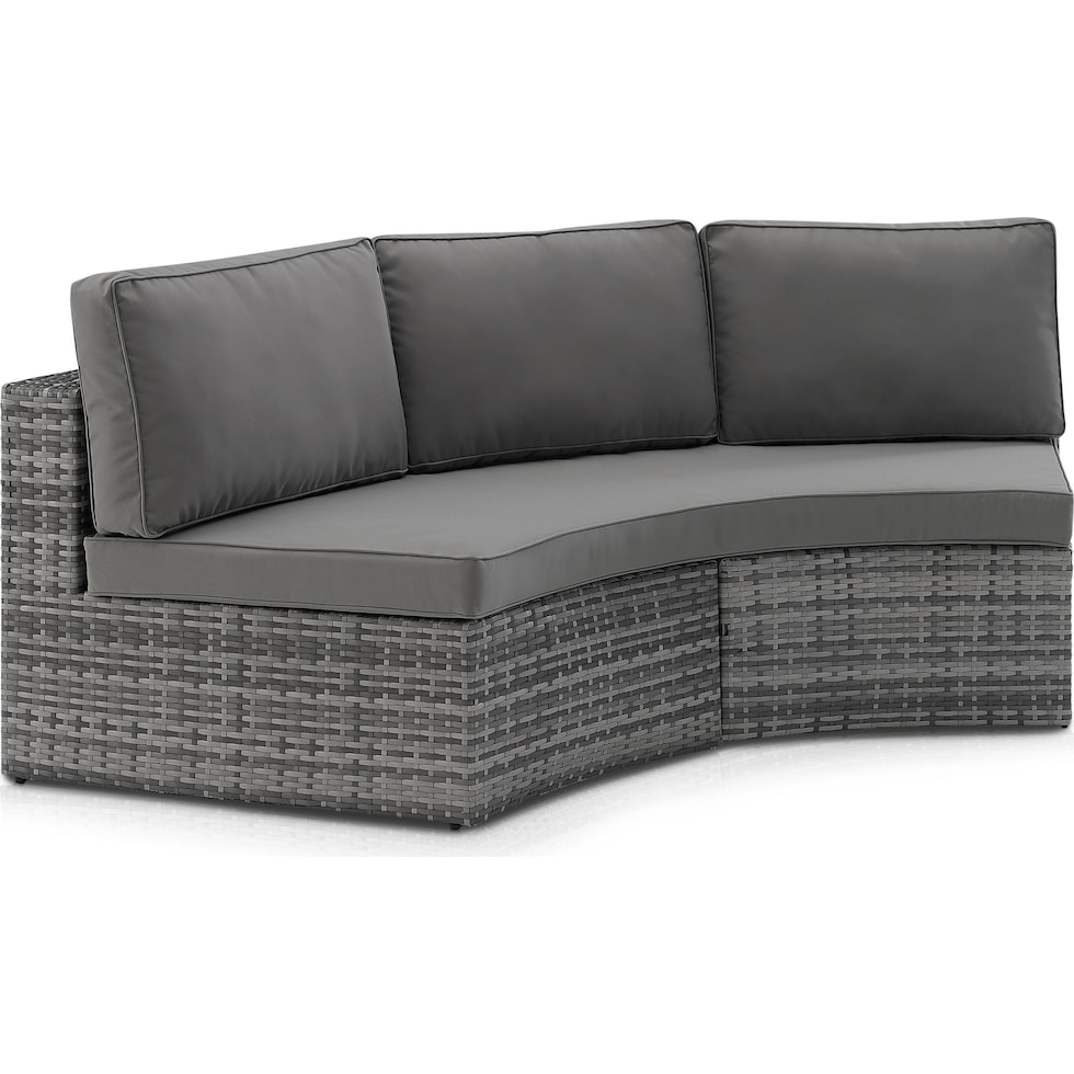 huntington gray outdoor sofa   