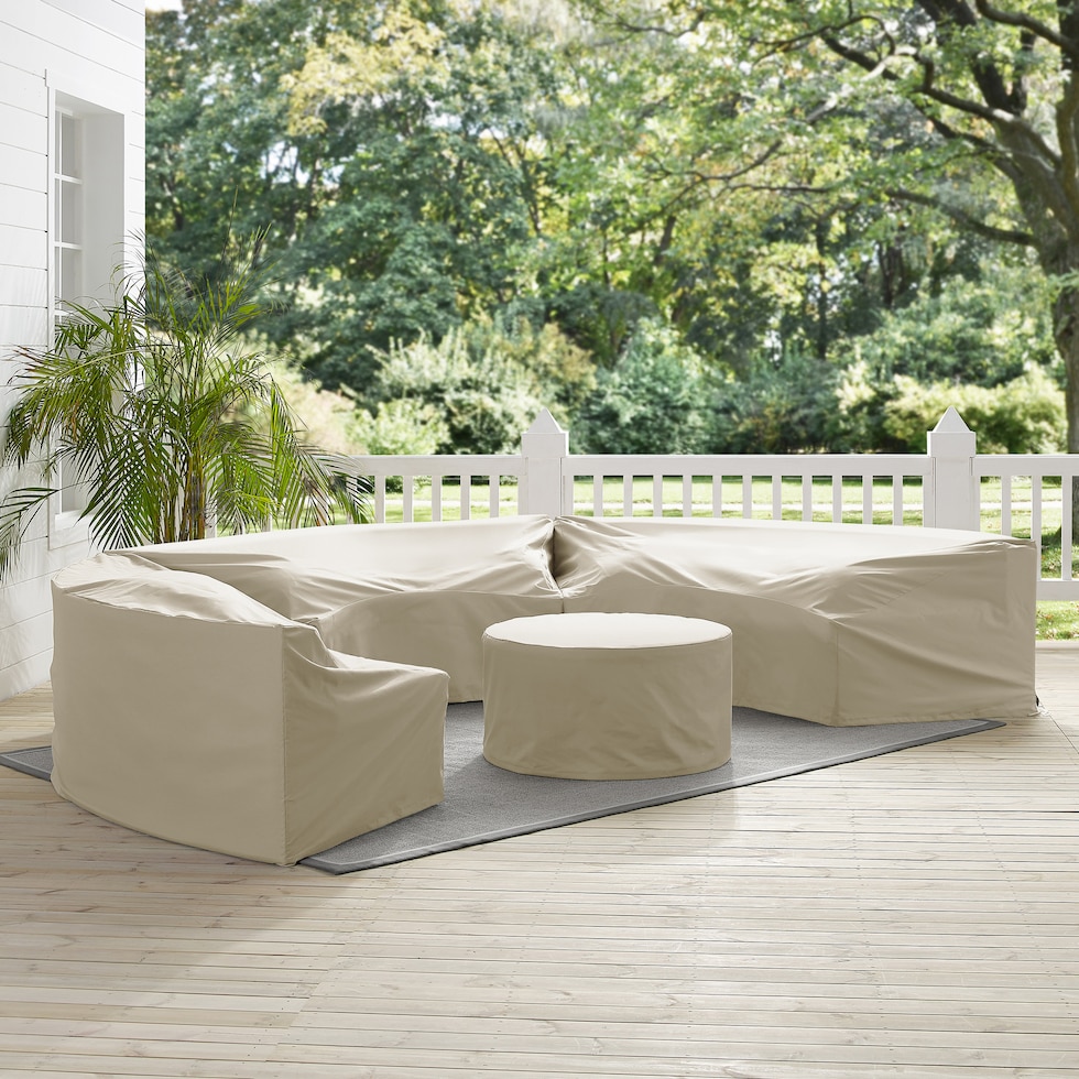 huntington neutral outdoor furniture cover   