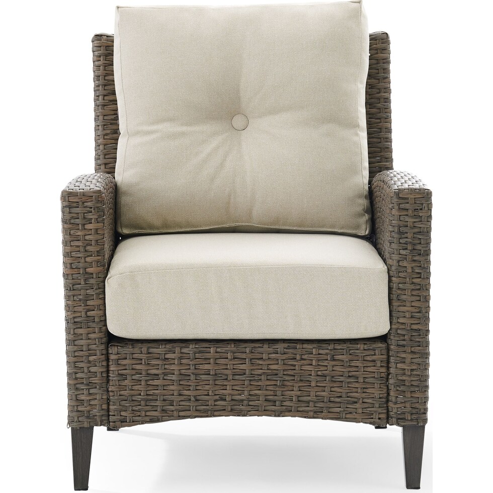 huron light brown outdoor chair   