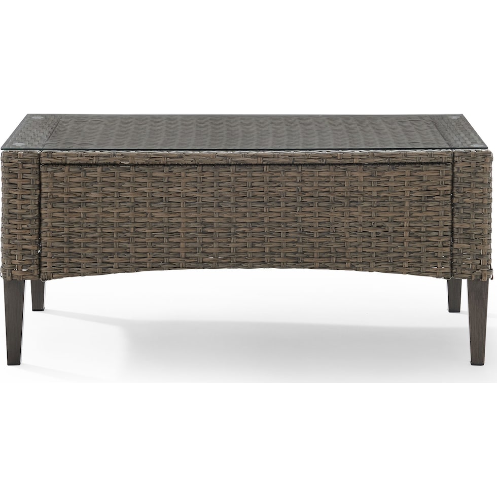 huron light brown outdoor loveseat set   
