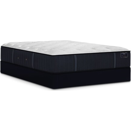 Stearns & Foster® Hurston Cushion Firm King Mattress and Split Low-Profile Foundation
