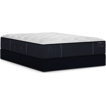 hurston white queen mattress low profile foundation set   