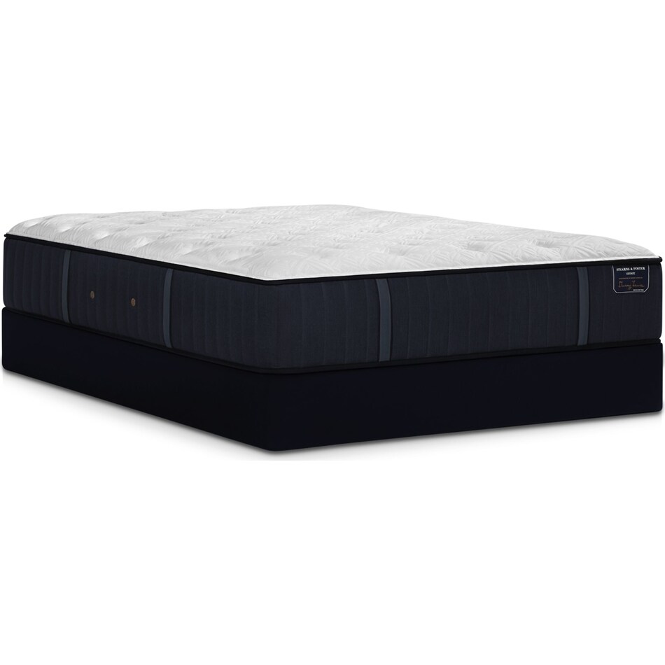 hurston white queen mattress low profile foundation set   