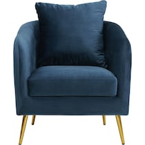 hutton blue accent chair   