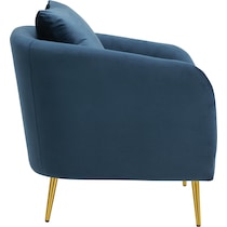 hutton blue accent chair   