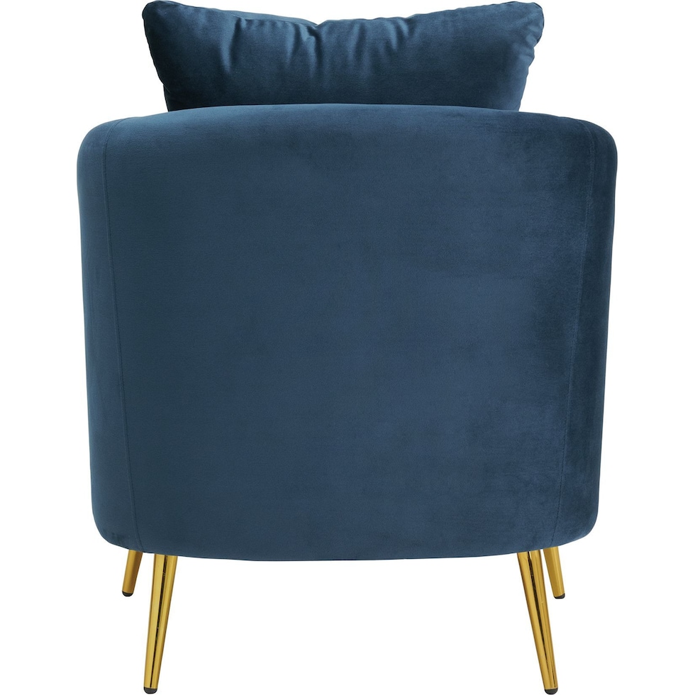 hutton blue accent chair   