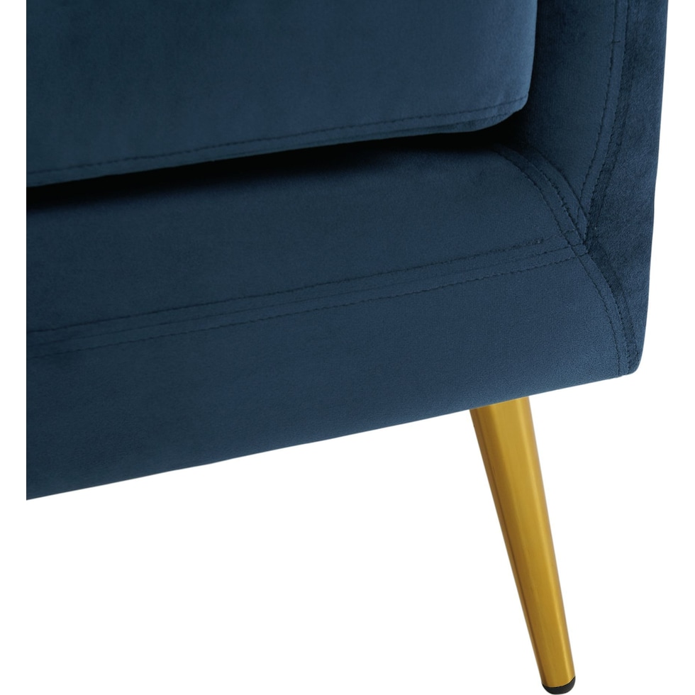 hutton blue accent chair   