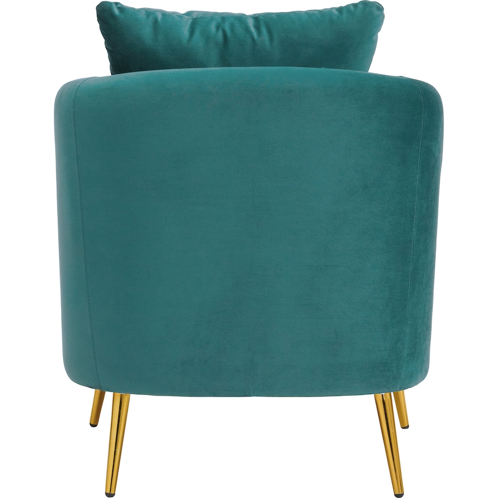 hutton blue accent chair   