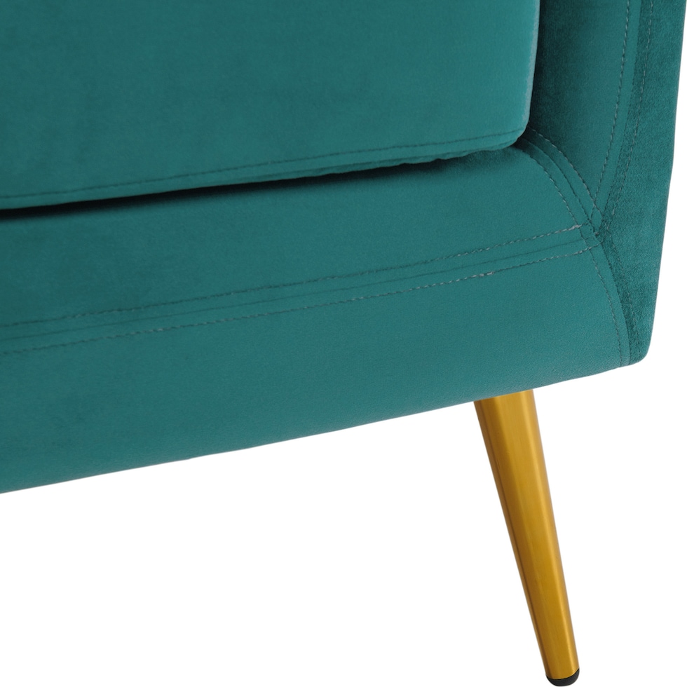 hutton blue accent chair   