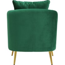 hutton green accent chair   