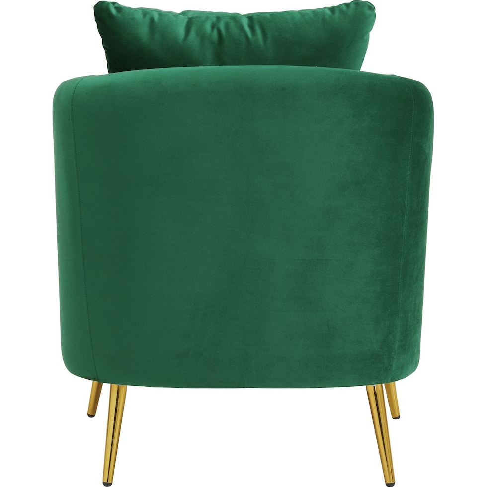 hutton green accent chair   