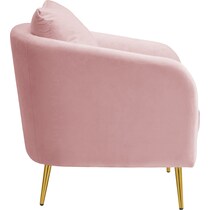 hutton pink accent chair   