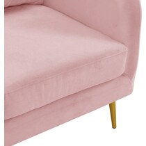 hutton pink accent chair   