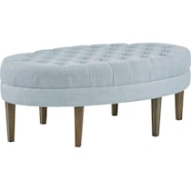 idris blue ottoman   