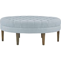 idris blue ottoman   