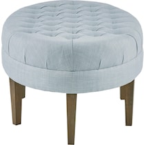 idris blue ottoman   