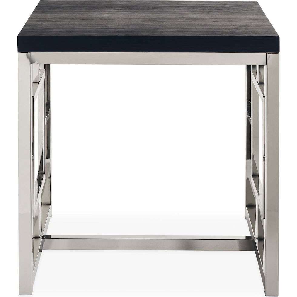 ignatius silver end table   