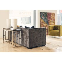 ignatius silver sofa table   