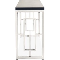ignatius silver sofa table   