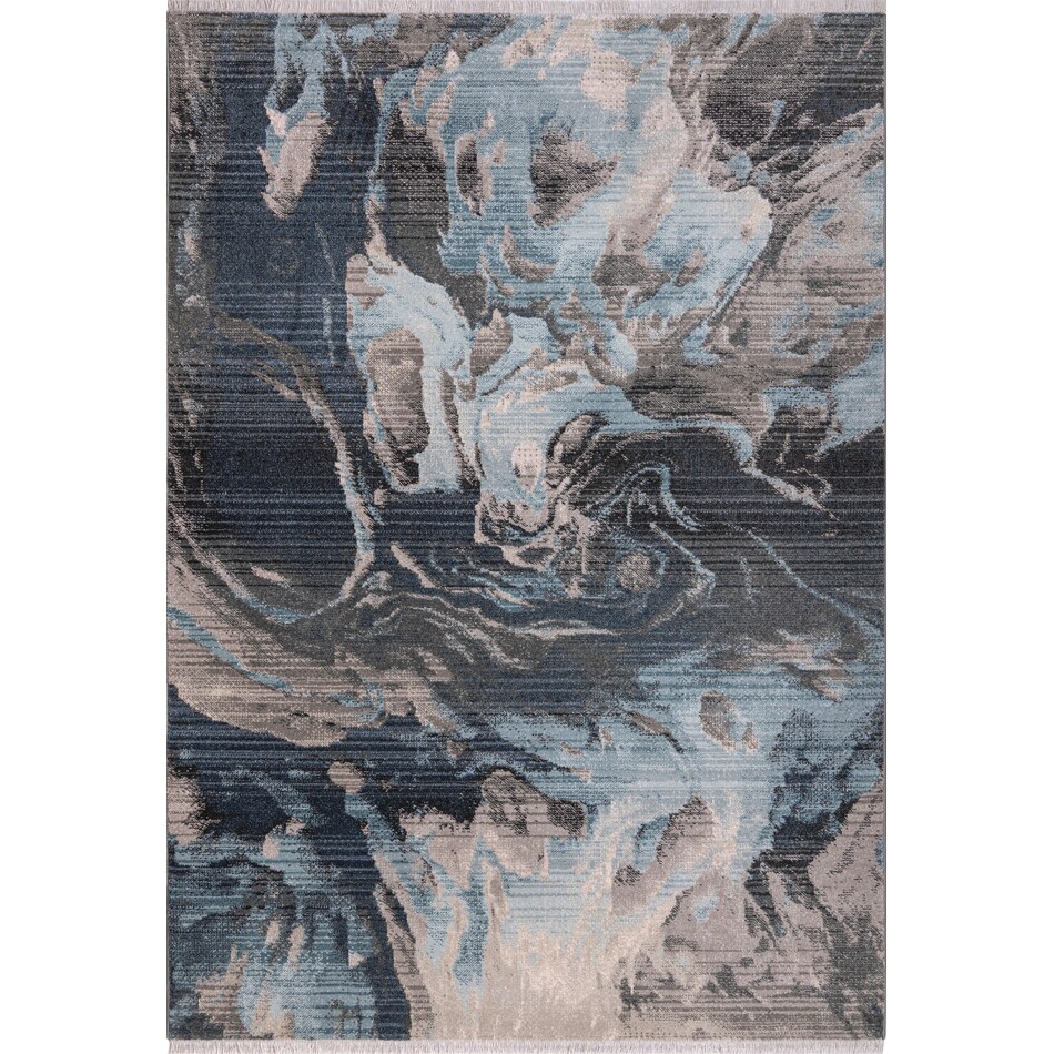 Ikenna Area Rug Blue/Gray Value City Furniture