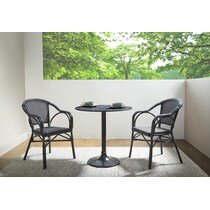 ilyse black dining table   