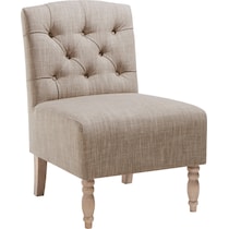 imani neutral accent chair   