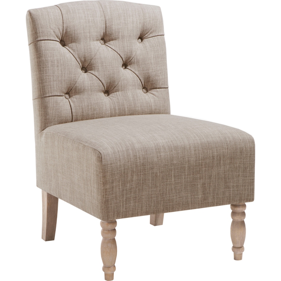 imani neutral accent chair   