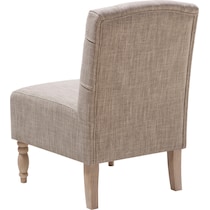 imani neutral accent chair   