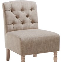 imani neutral accent chair   