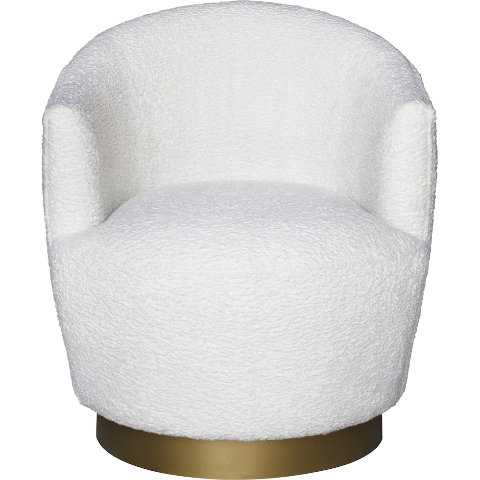 imogene white accent chair   