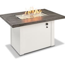 indio white fire pit   