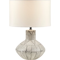 indio white table lamp   