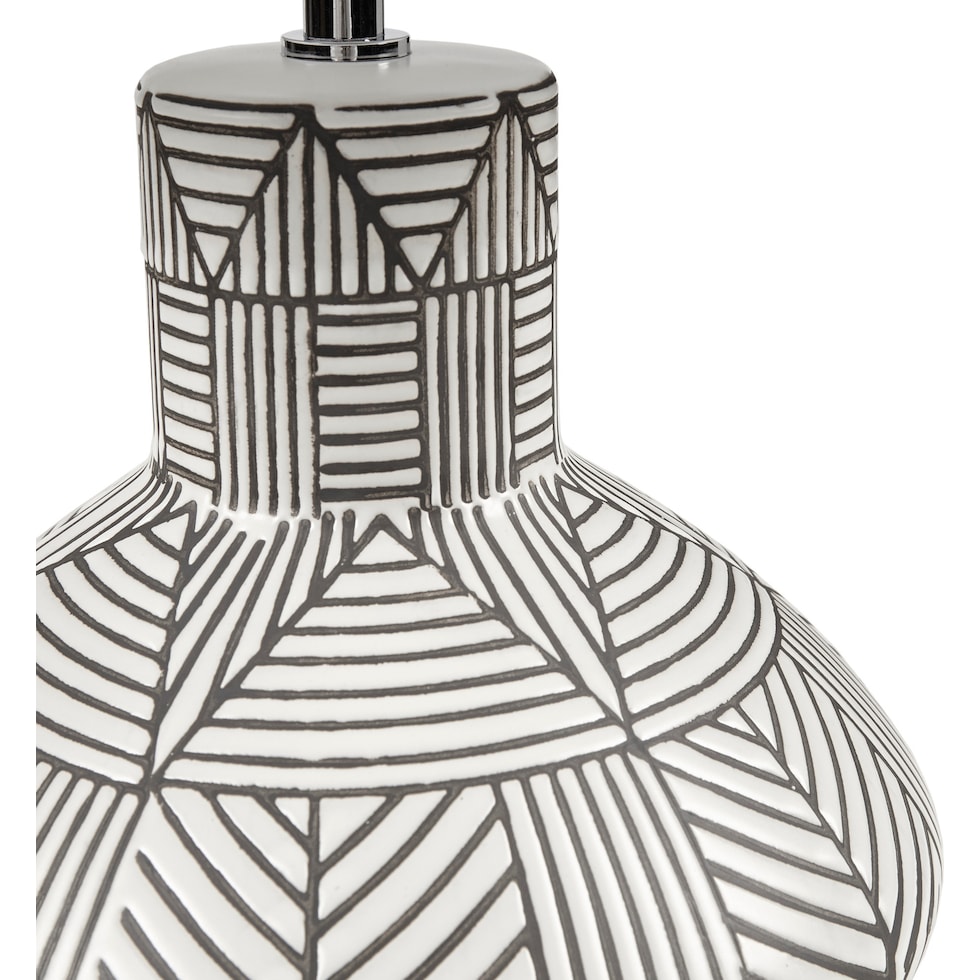 indio white table lamp   