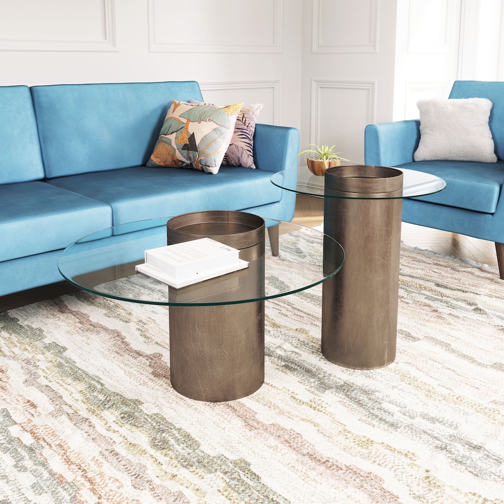 industry gold coffee table   