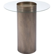 industry gold end table   