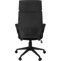 inez black desk chair   