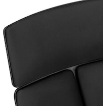 inez black desk chair   