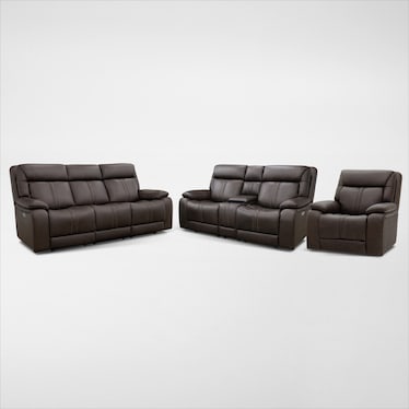 Infinity Triple-Power Reclining Sofa, Loveseat and Recliner with Immersive Sound