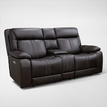 infinity dark brown loveseat   