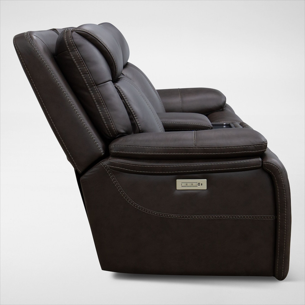 infinity dark brown loveseat   