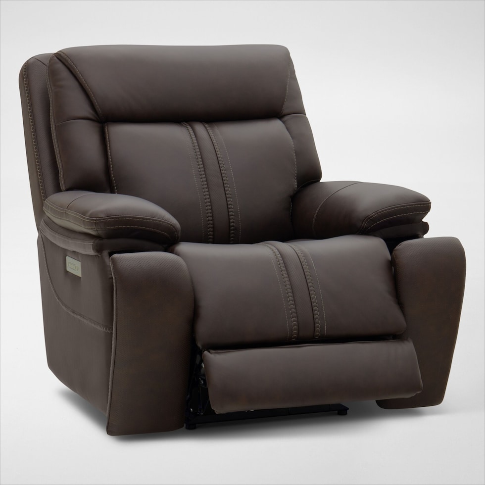 infinity dark brown recliner   