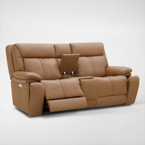 infinity light brown loveseat   