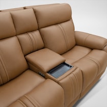 infinity light brown loveseat   