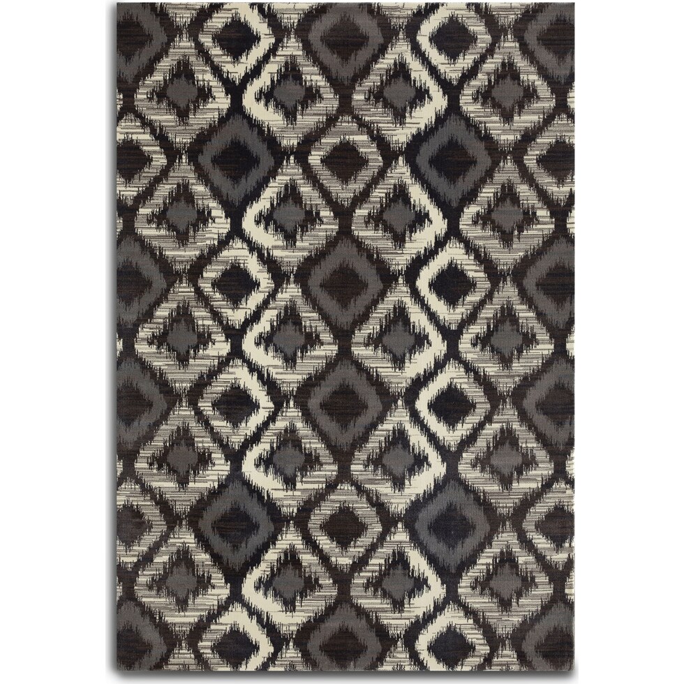inky gray area rug  x    